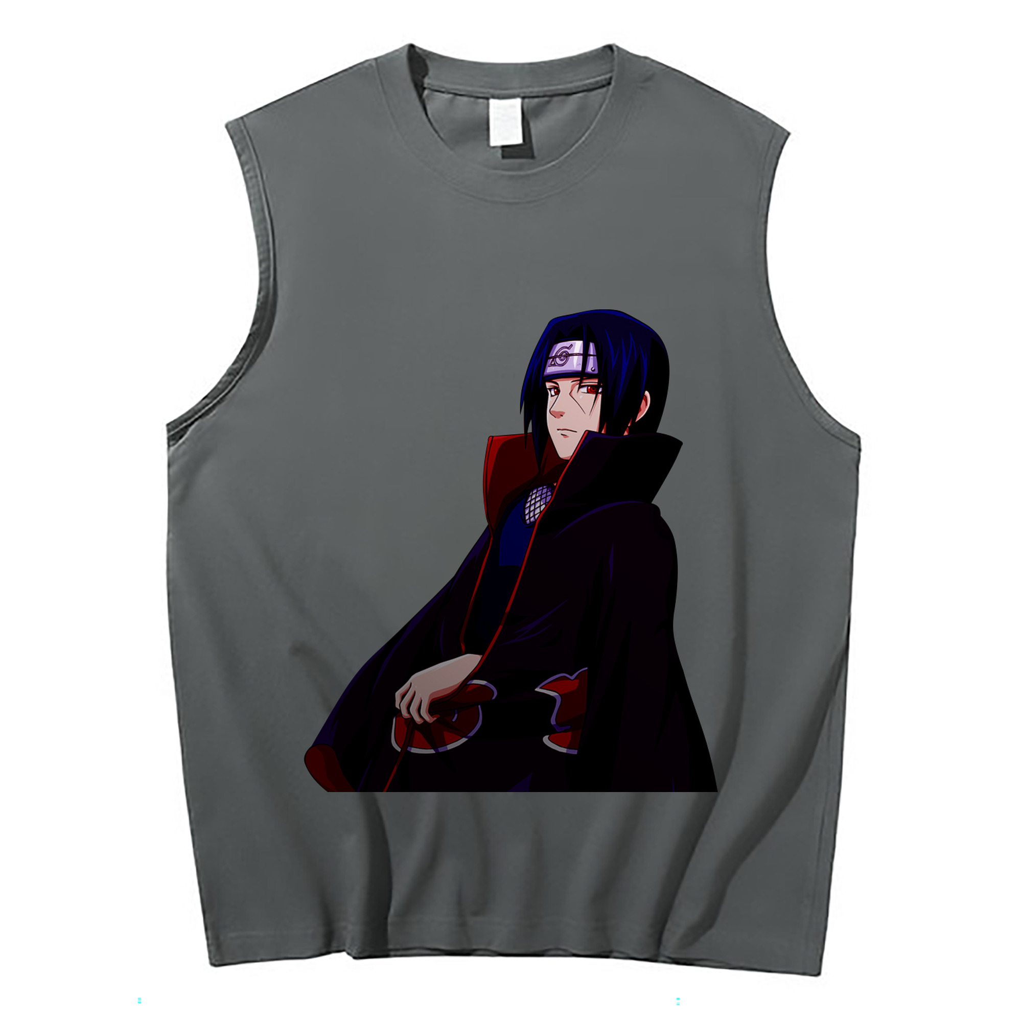 （画像用） NARUTO -ナルト- うちは イタチ Uchiha Itachi コットン100％タンクトップ（フロントプリント）